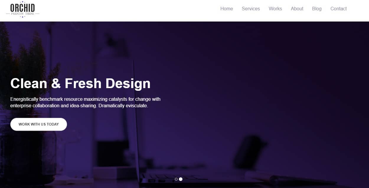 Orchid-free-simple-website-template