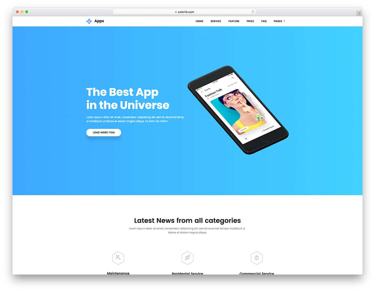 apps-free-landing-page-templates