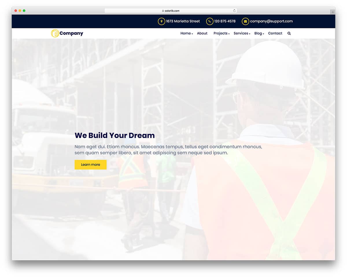 celt-free-construction-website-templates