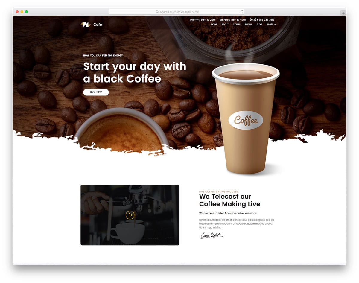 coffee-free-landing-page-templates