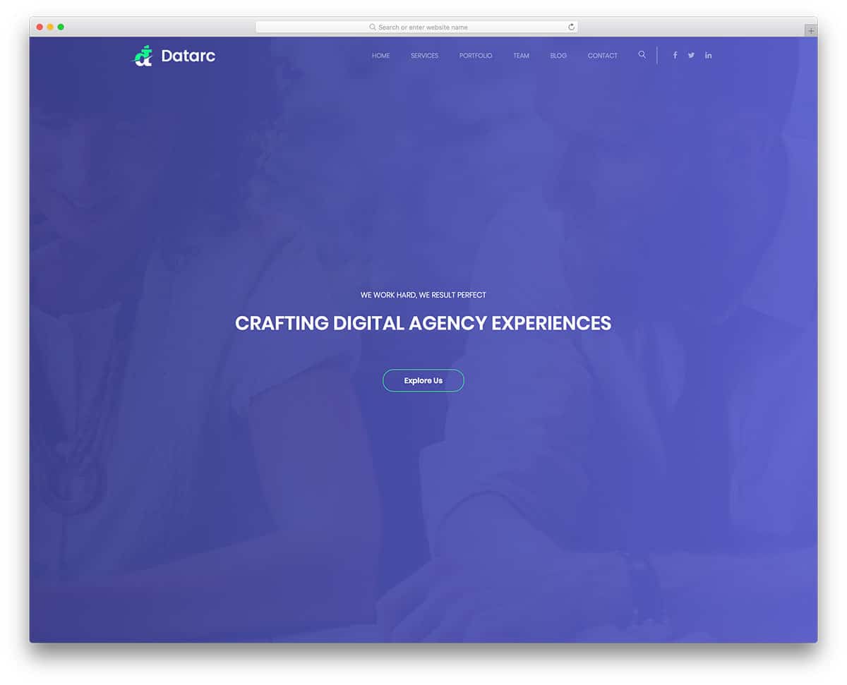 datarc-free-one-page-website-templates