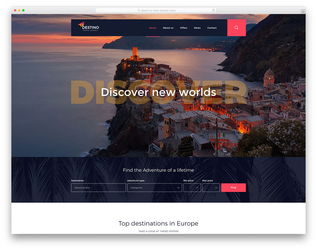 destino-free-travel-website-templates