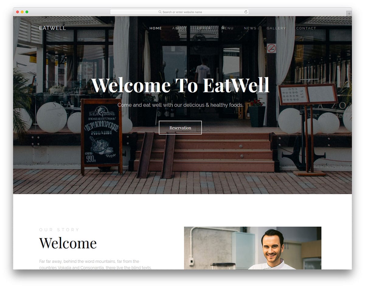 eatwell-free-landing-page-templates