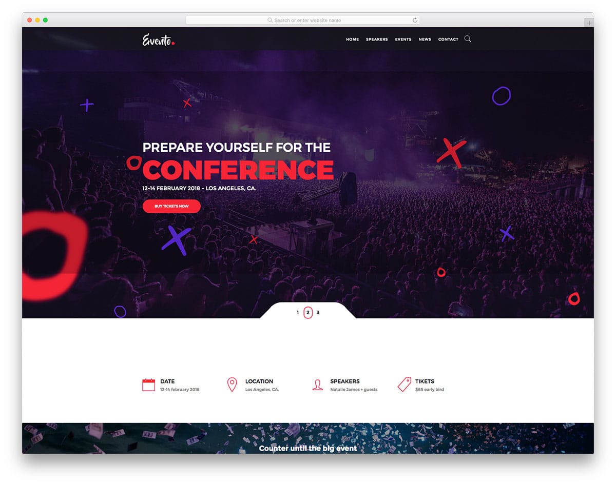 evento-free-one-page-website-templates