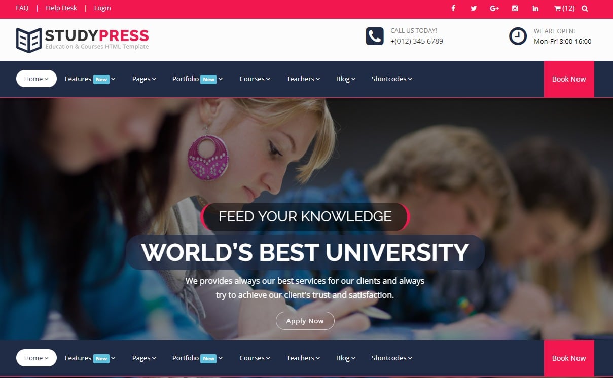 studypress-html-education-website-template