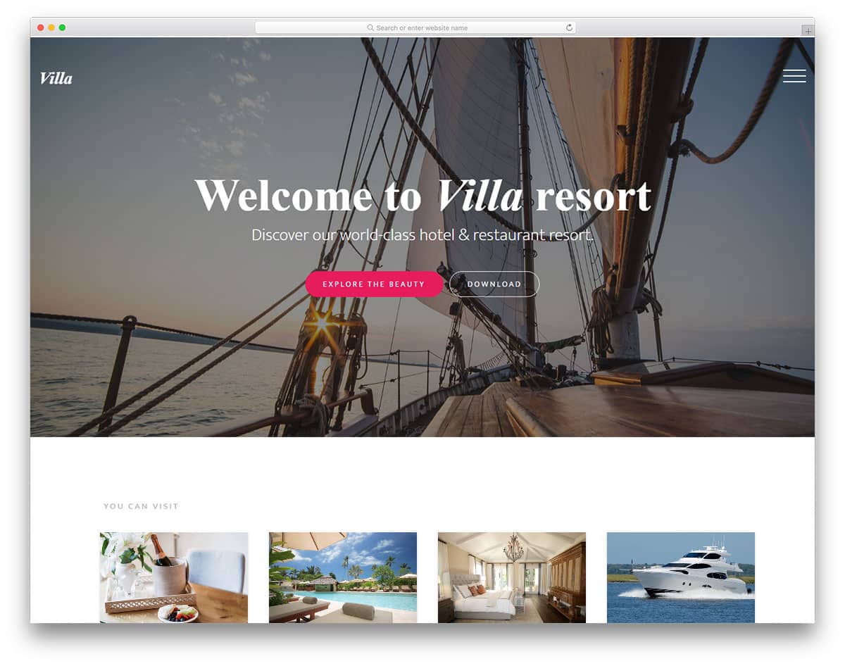 villa-free-travel-website-templates