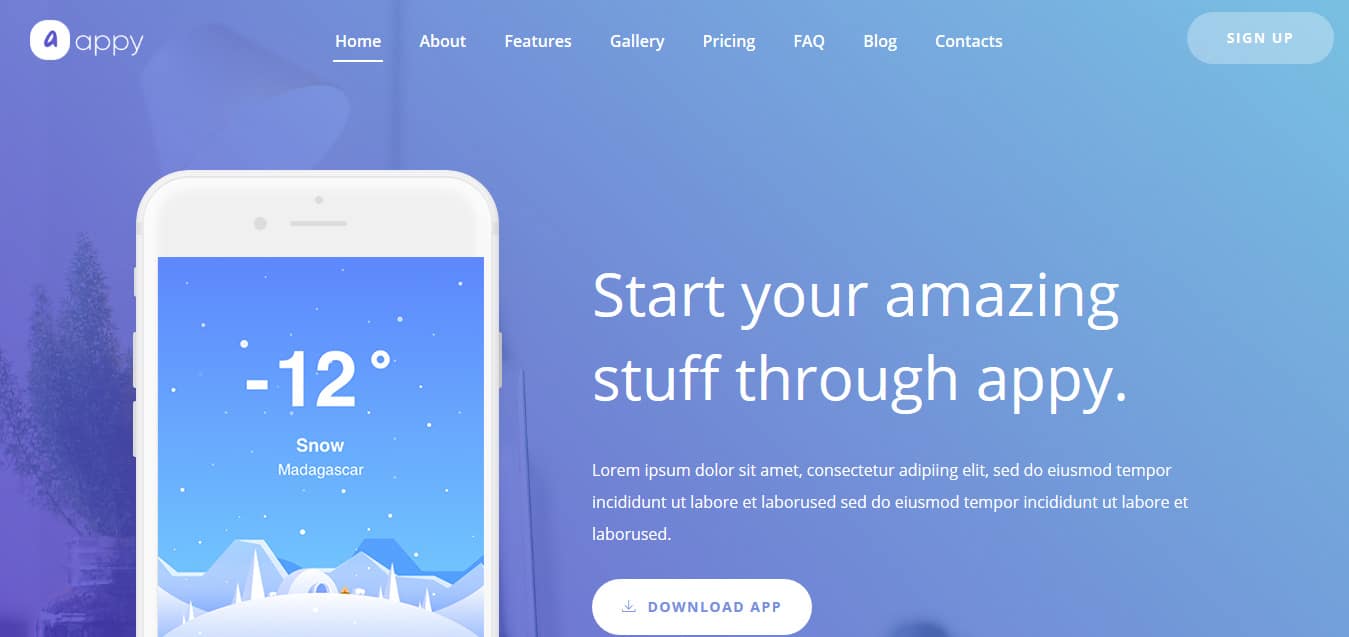 Appy-App -Free -Startup-Website-Templates