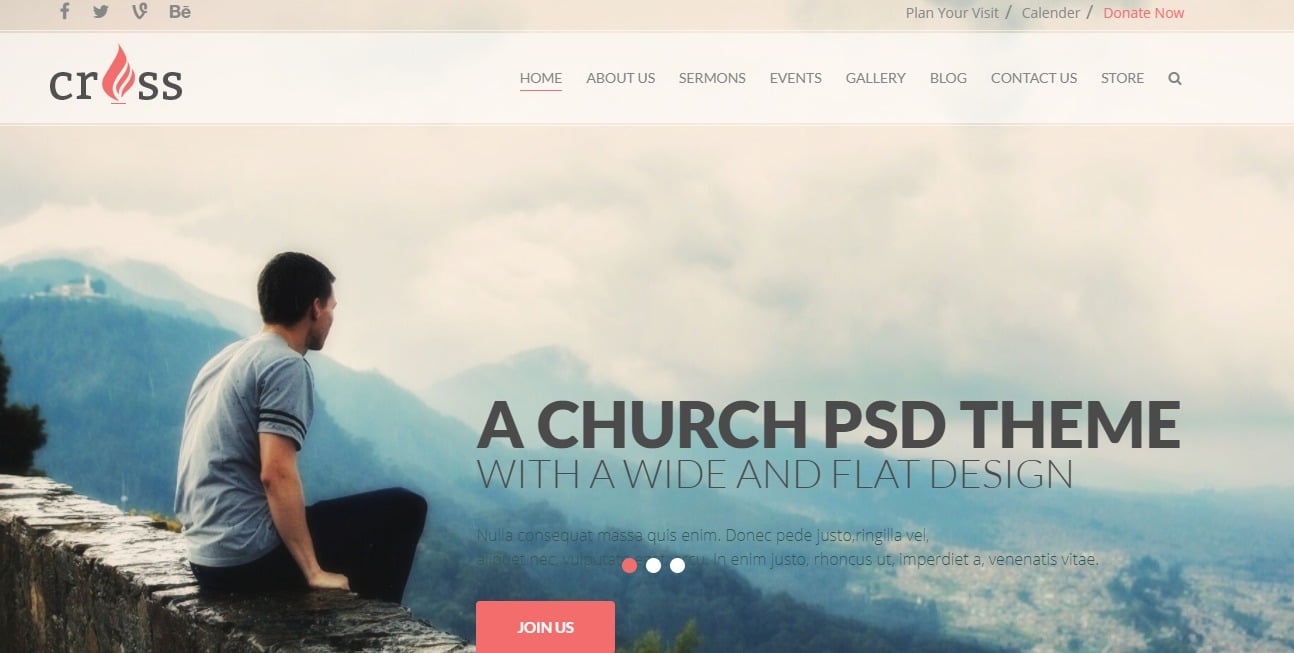 Cross-church-website-template
