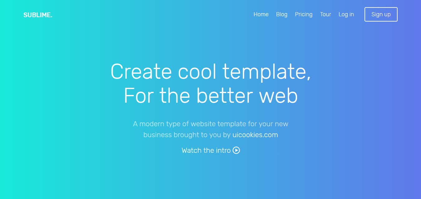 Sublime-Free -Startup-Website-Templates