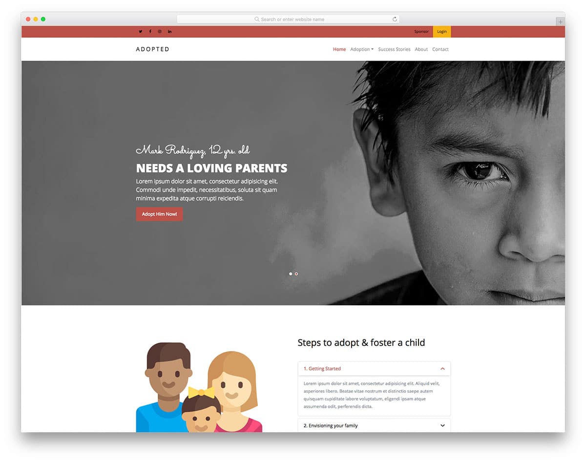 adopted-free-church-website-templates