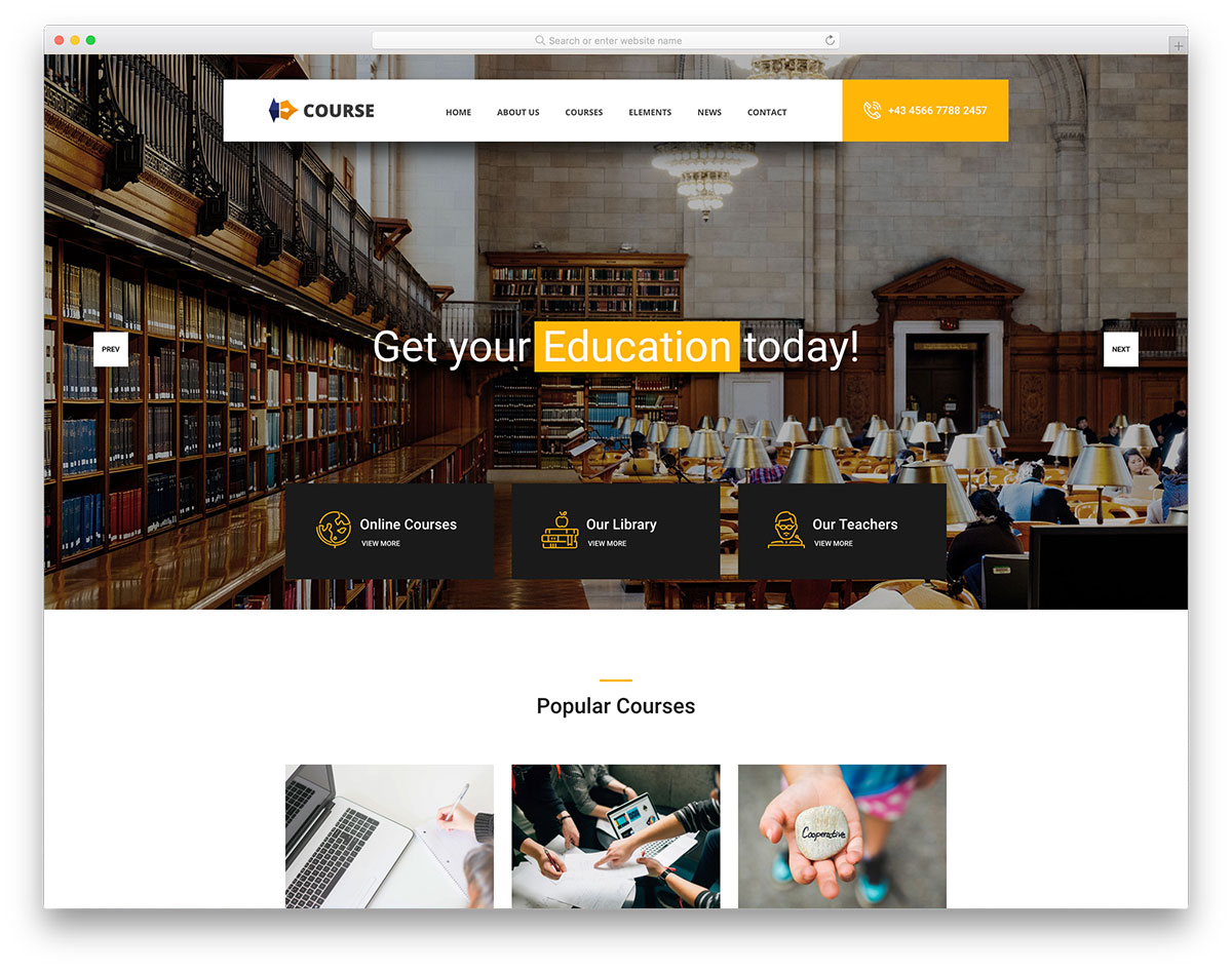 course-free-education-website-templates
