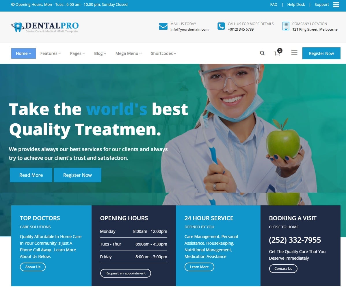 dental-pro-html-medical-website-template