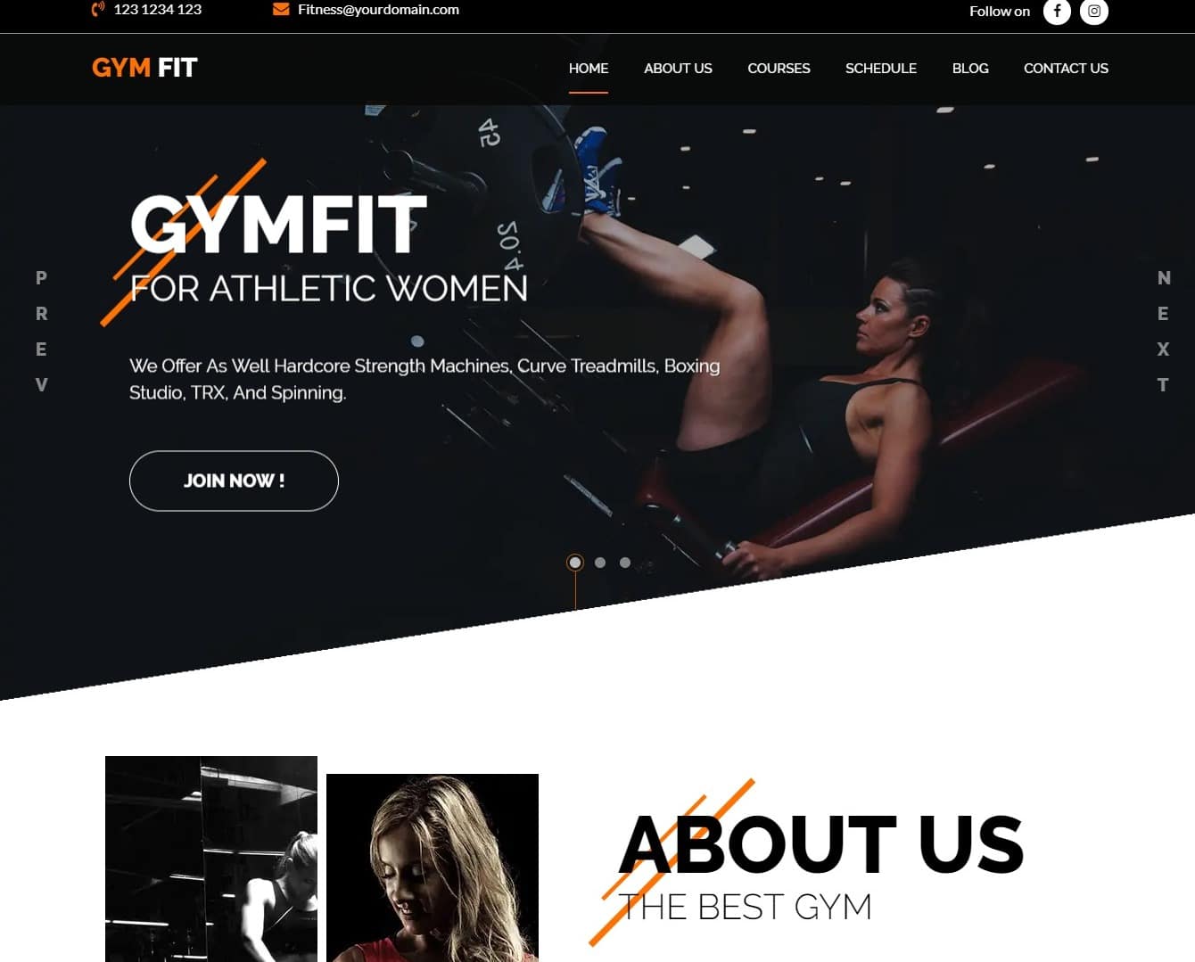 gymfit-html-fitness-website-template
