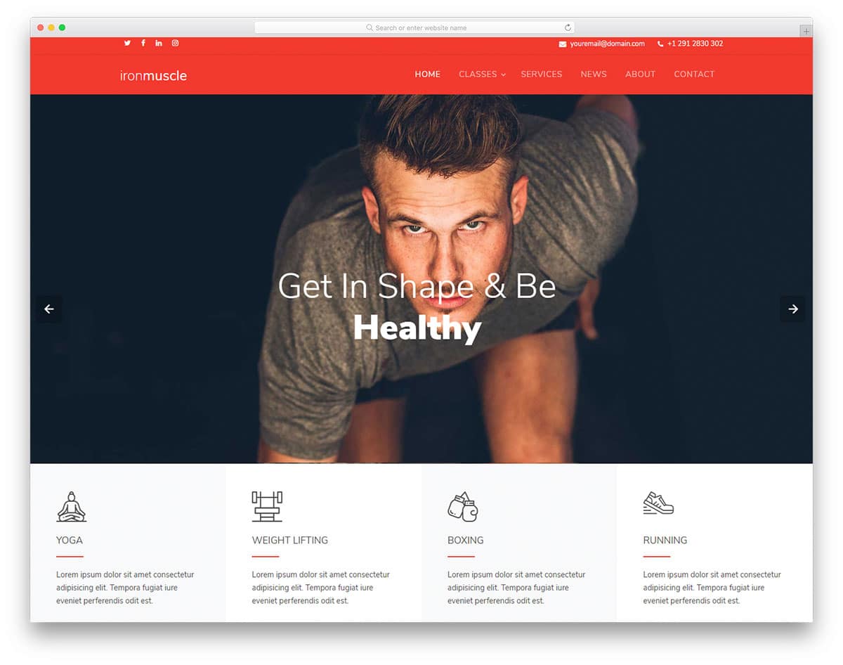 ironmuscle-free-responsive-website-templates