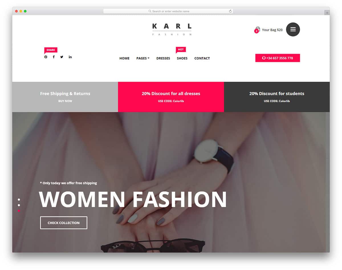karl-free-fashion-website-templates