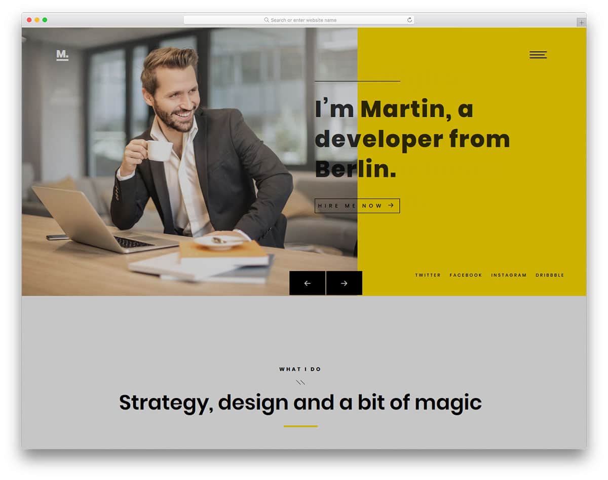 martin-free-personal-website-templates