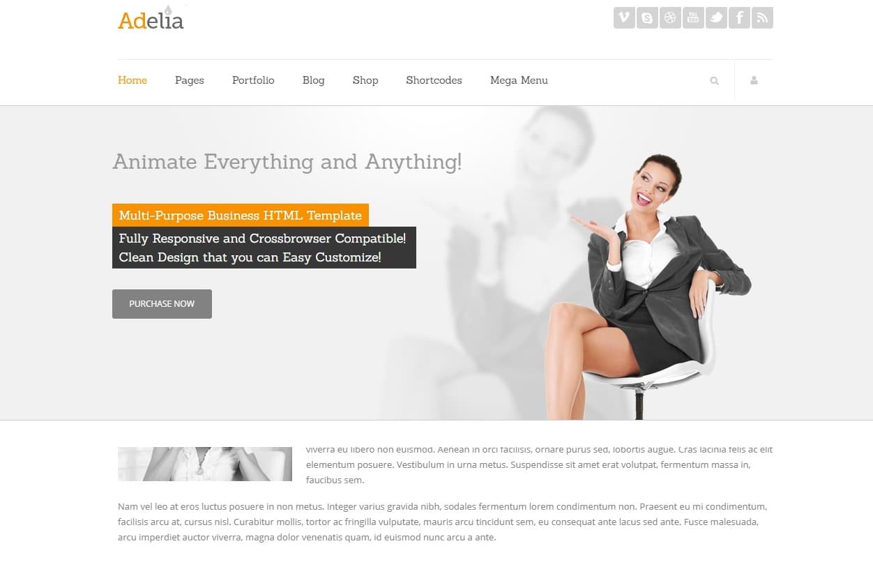 adelia-simple-website-template