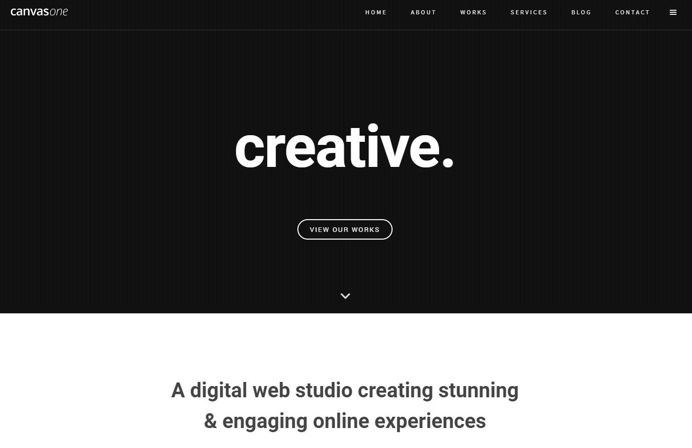 canvas-one-page-website-template