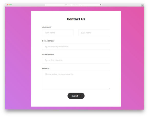 36 Best Free Contact Forms Templates For Download 2023 - uiCookies