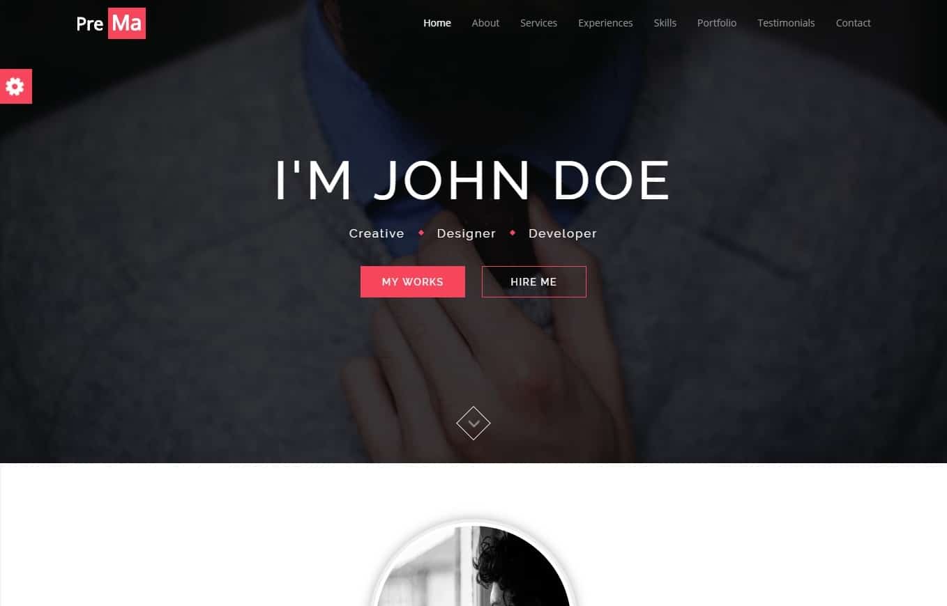 prema-one-page-website-template