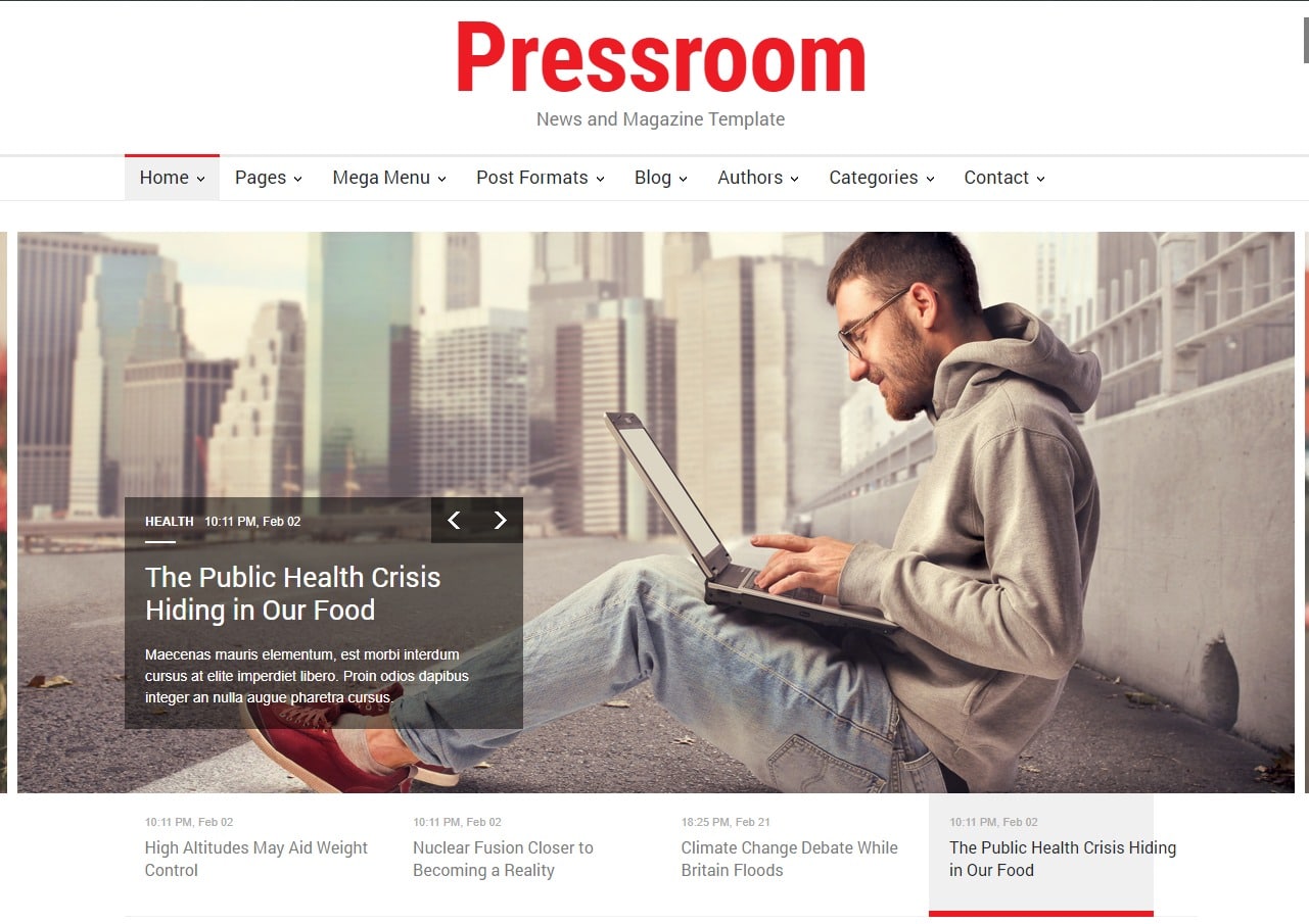pressroom-news-website-templates