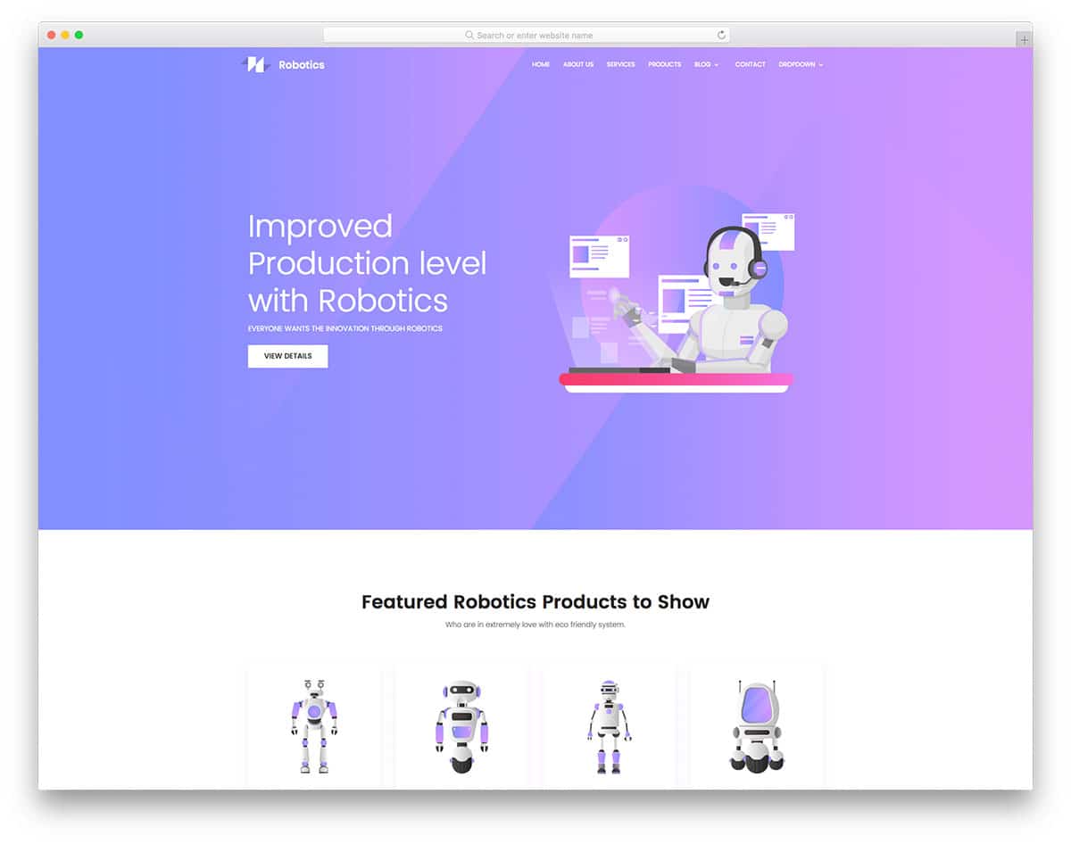 robotics-free-hosting-website-templates