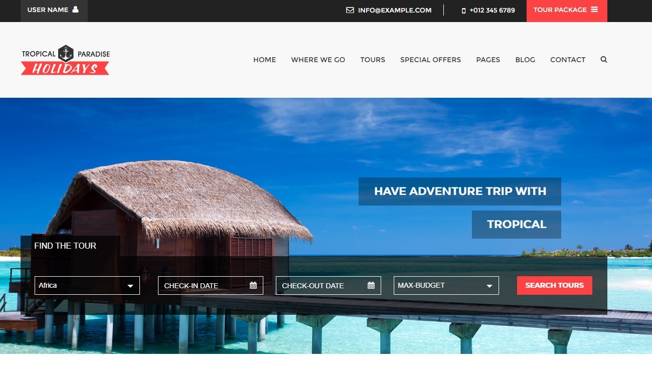 tropical-travel-website-template