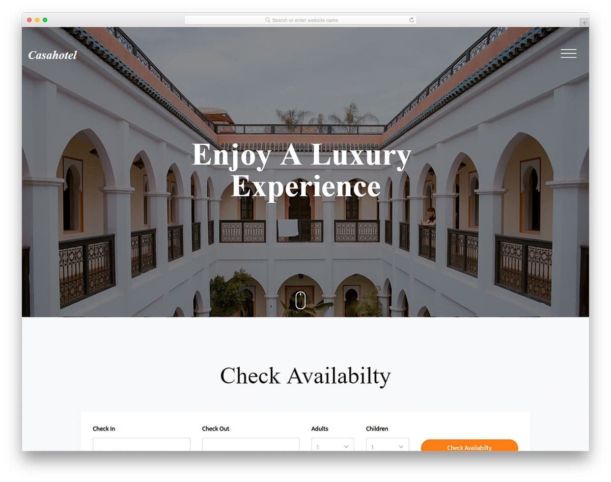 casahotel-free-html5-website-templates