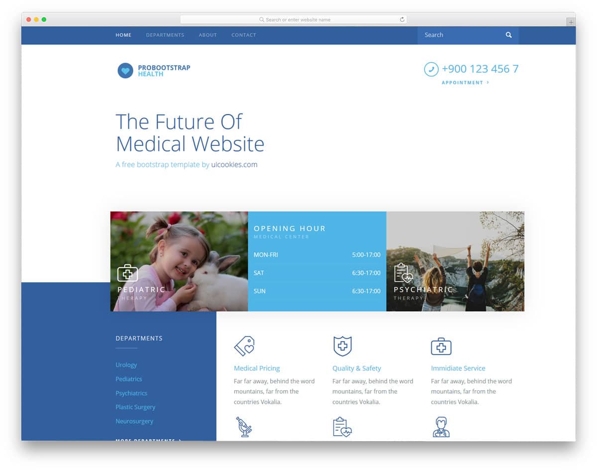 health-free-clean-website-templates