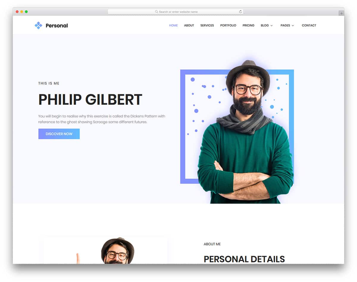 personal-free-clean-website-templates