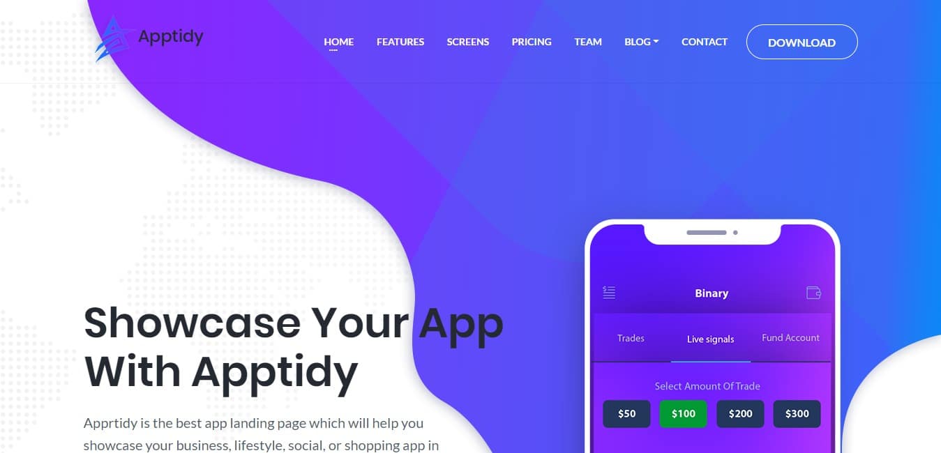 apptidy-landing-page-template