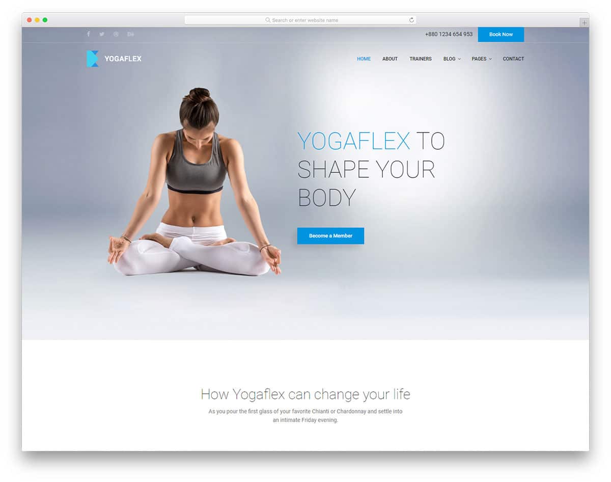 yogaflex-free-sports-website-templates