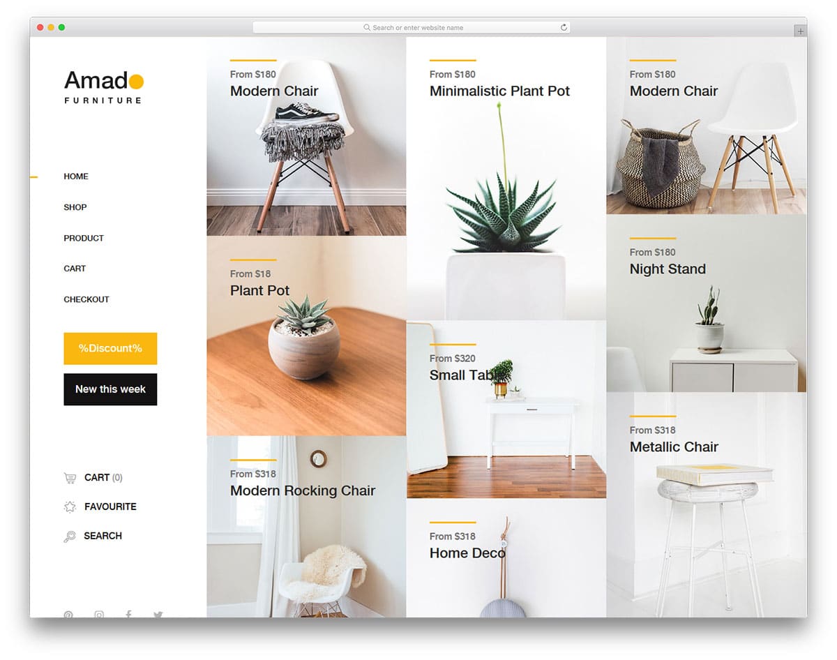 amado-free-boutique-website-templates