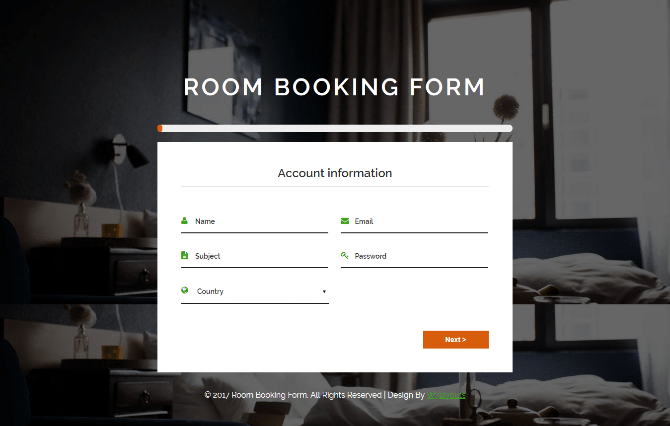 bootstrap-form-templates-room-booking-form