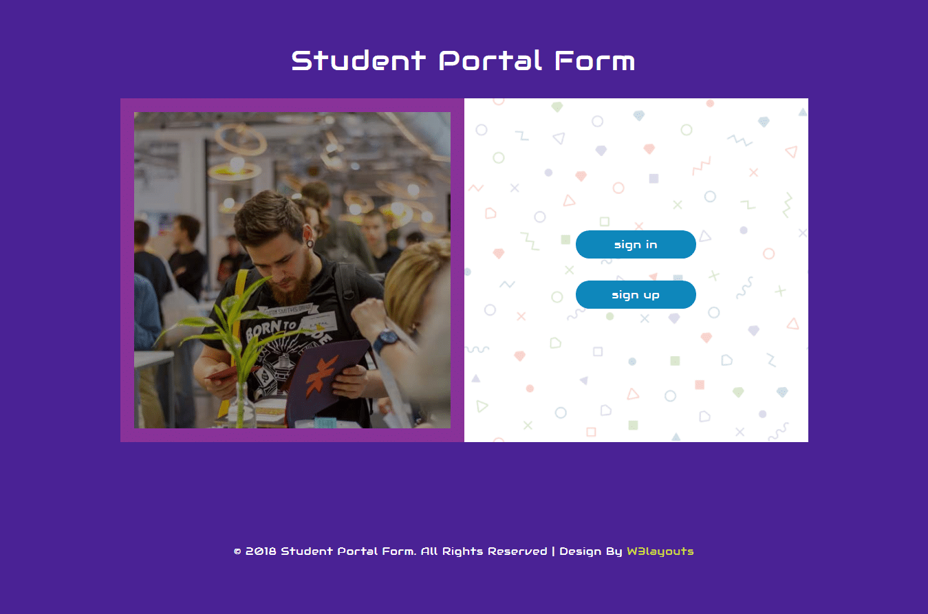 bootstrap-form-templates-student-portal-form