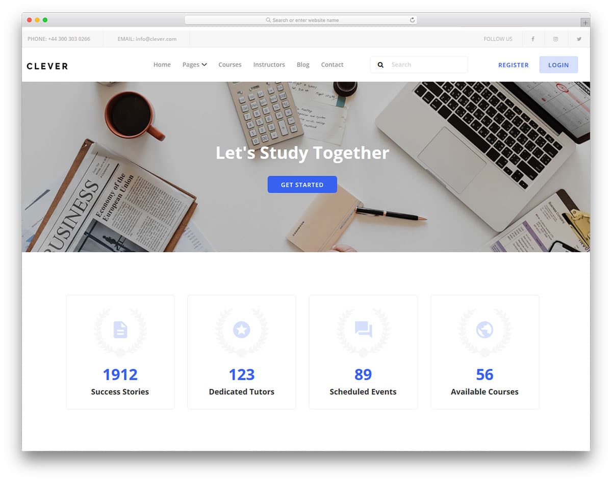 clever-free-bootstrap-education-website-templates