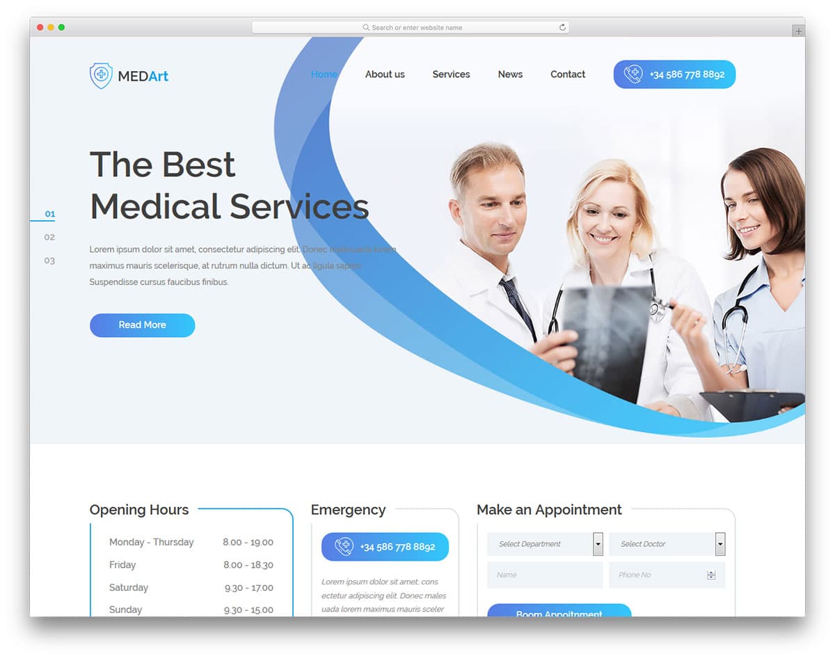 medart-free-healthcare-website-templates