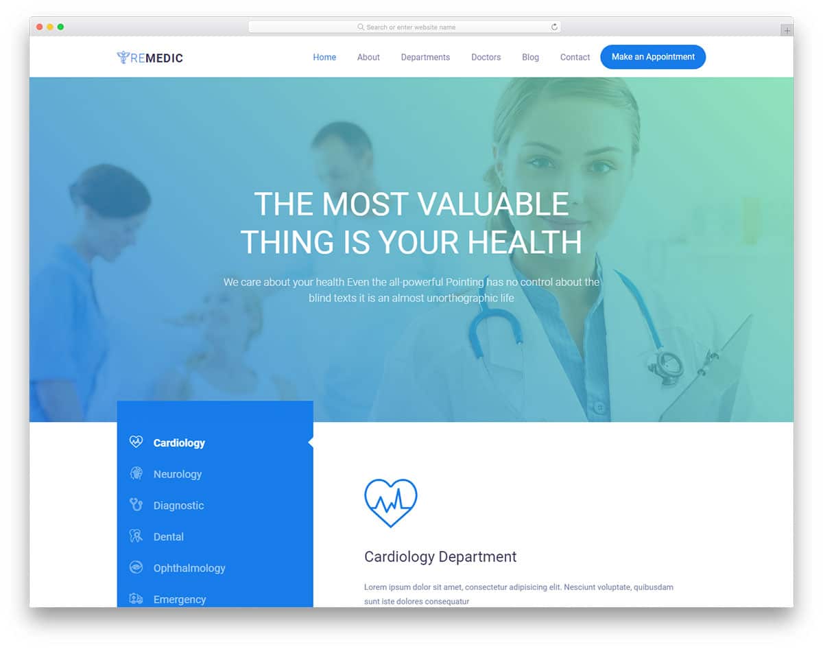 remedic-free-healthcare-website-templates