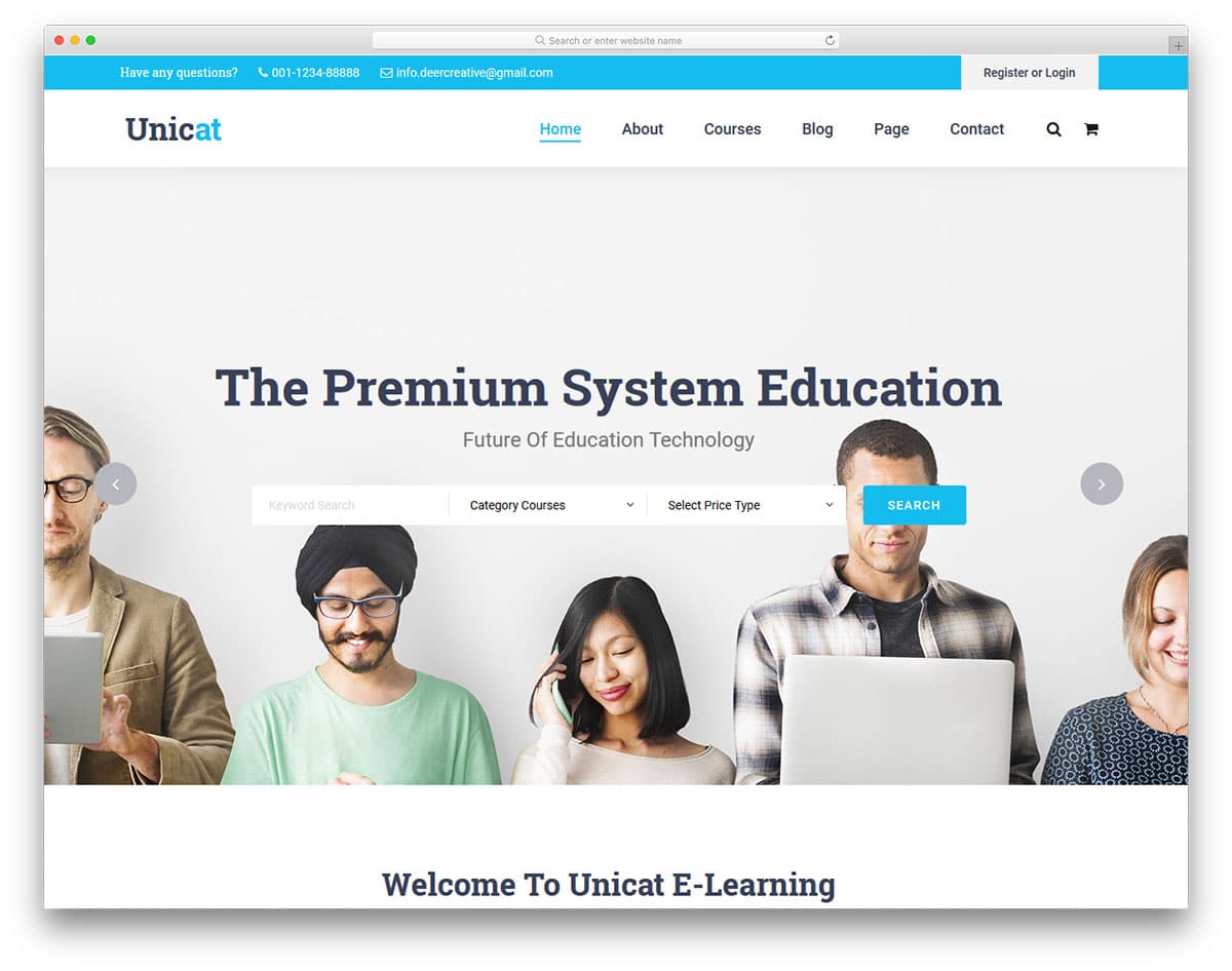 unicat-free-bootstrap-education-website-templates