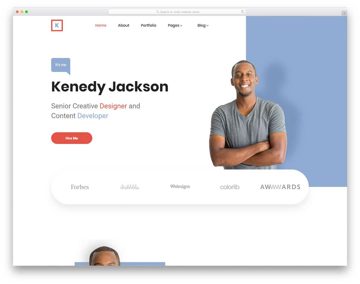 40+ Best Free Personal Website Templates For Professionals 2023