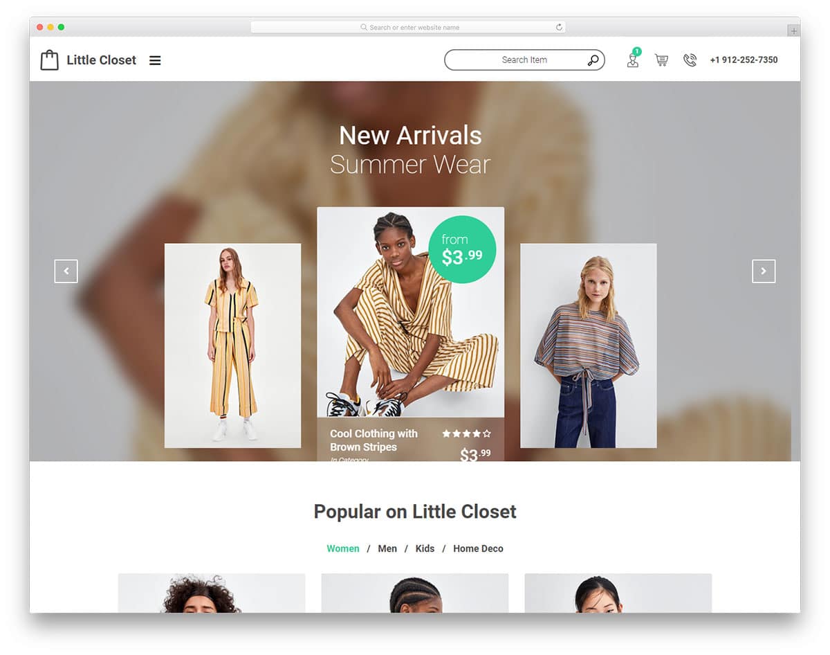 littlecloset-free-fashion-website-templates