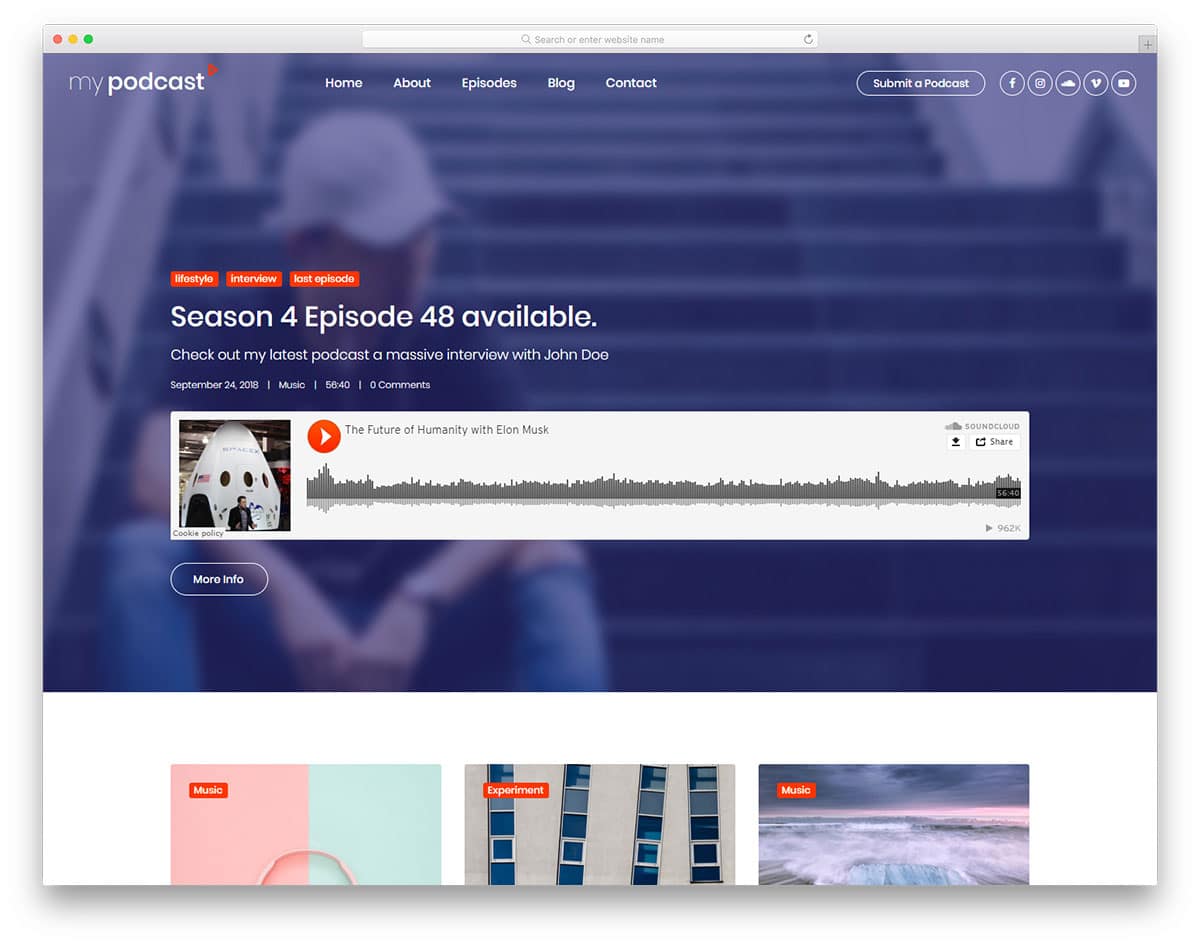 mypodcast-free-personal-website-templates