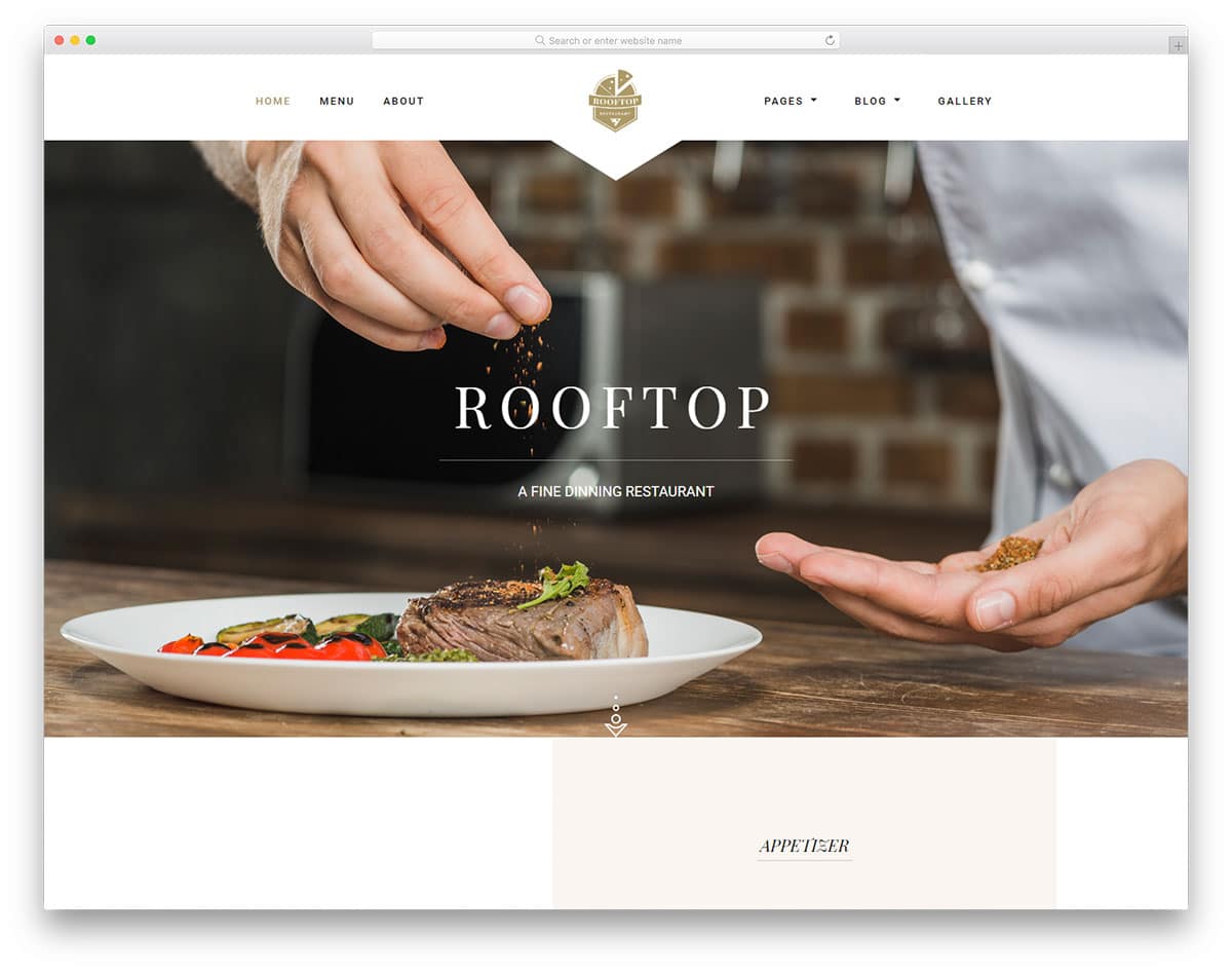 rooftop-free-restaurant-website-templates