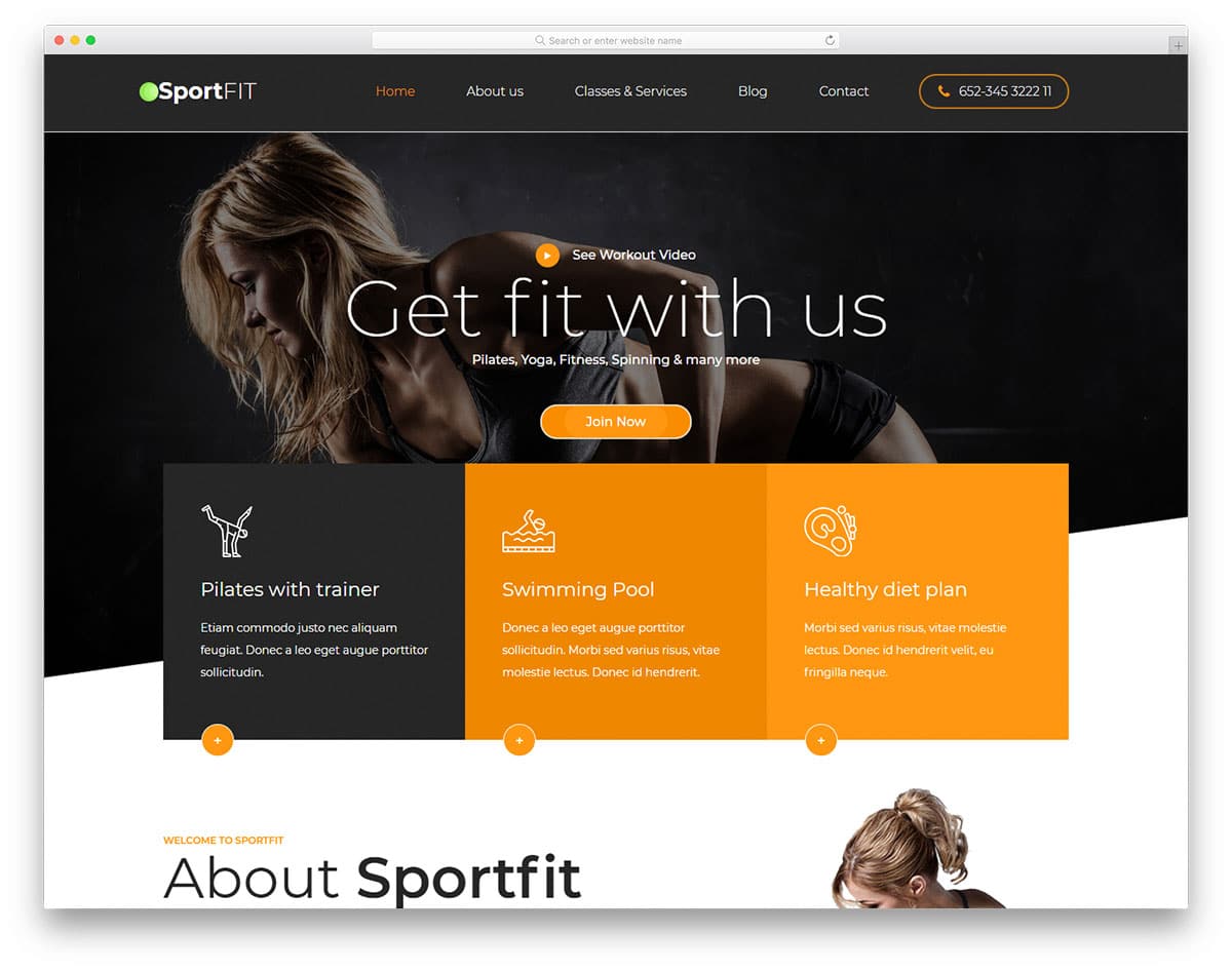 sportsfit-free-fitness-website-templates