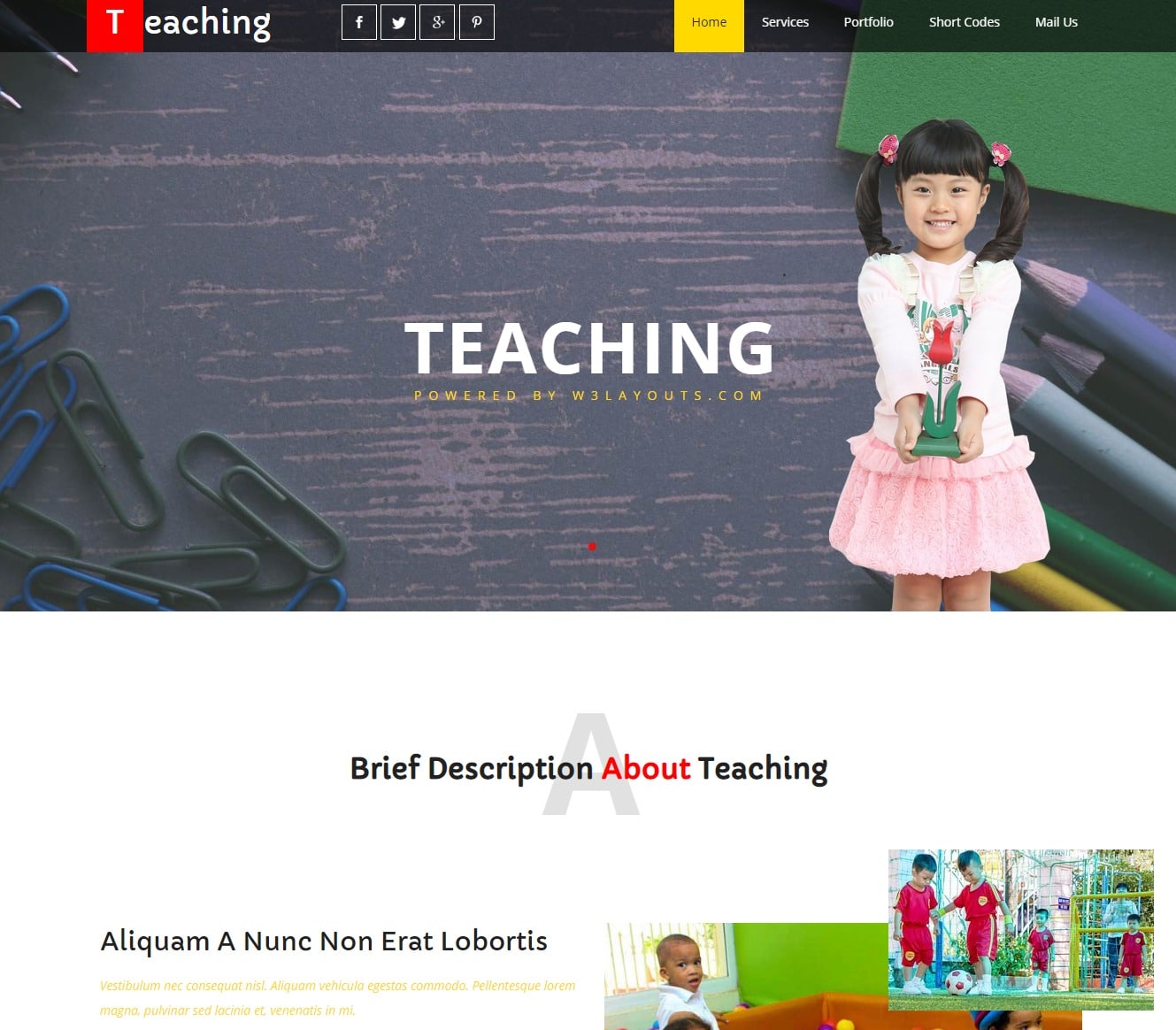 teaching-free-kindergarten-website-template