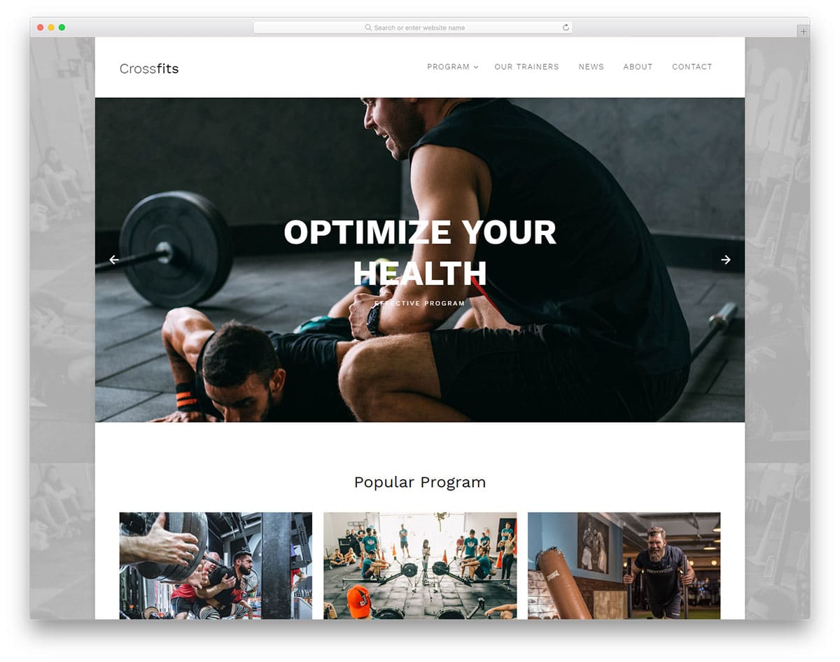 crossfits-free-simple-css-templates