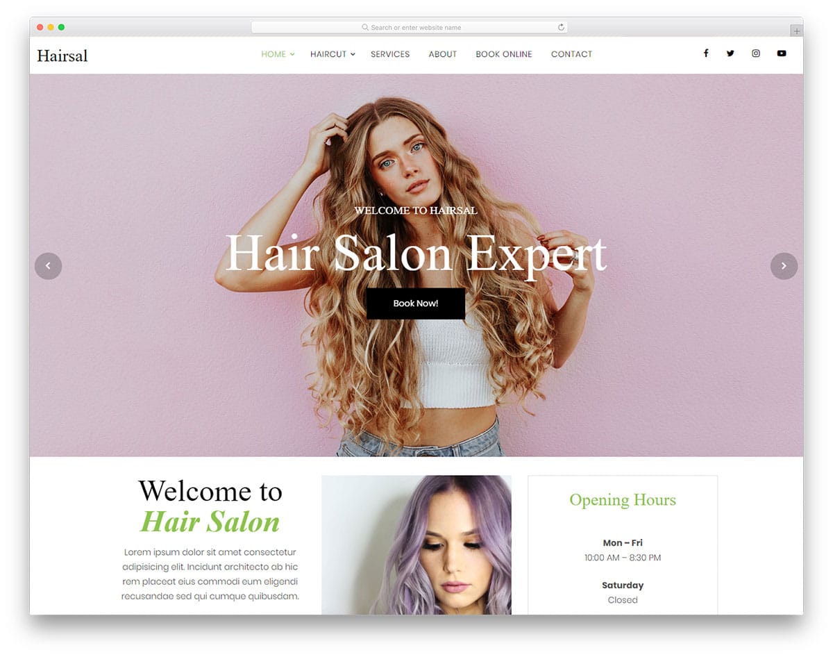 hairsal-free-hair-salon-website-templates