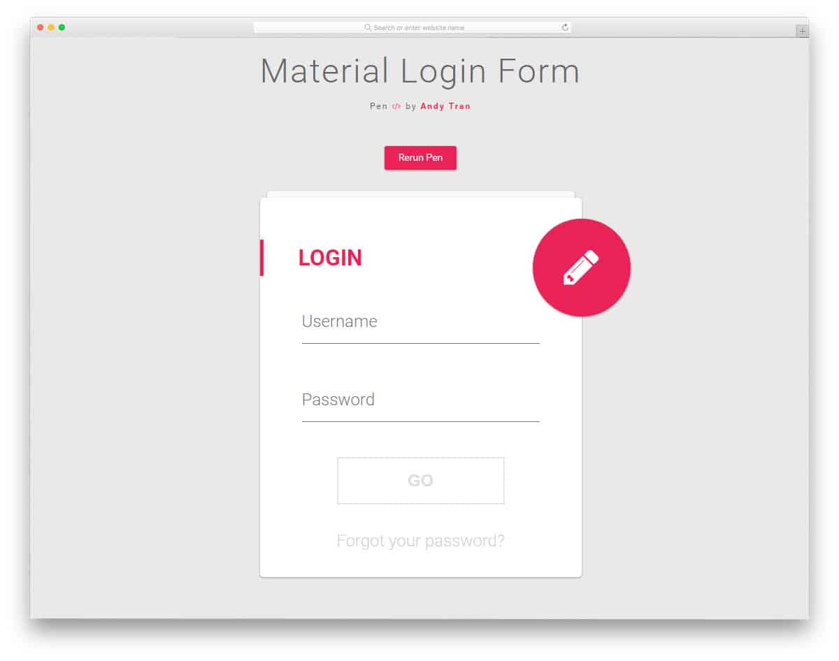material-login-form