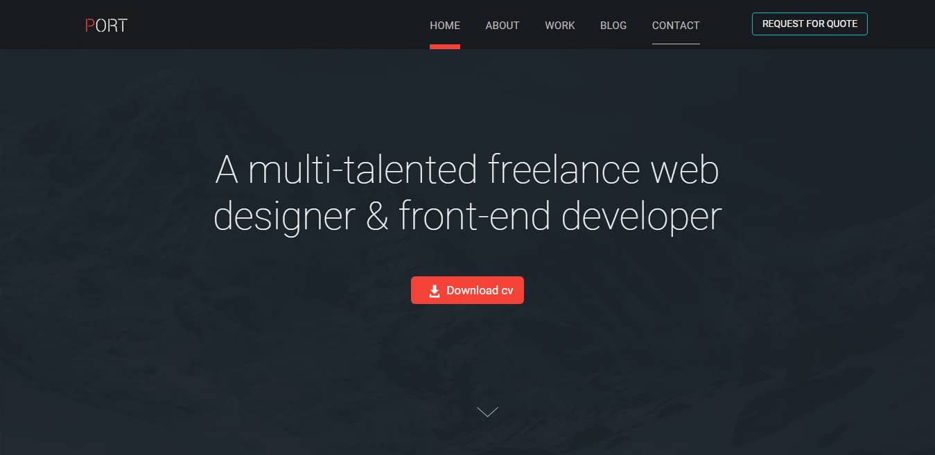 port-free-one-page-website-template