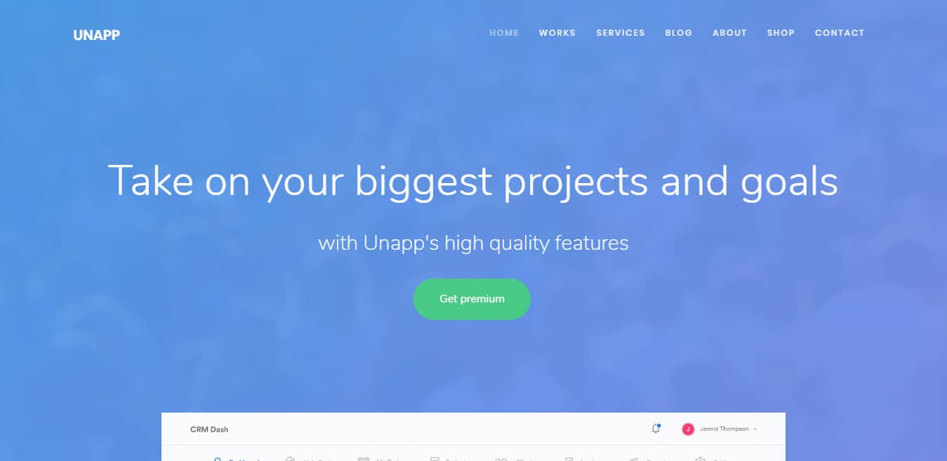 unapp-free-one-page-website-template
